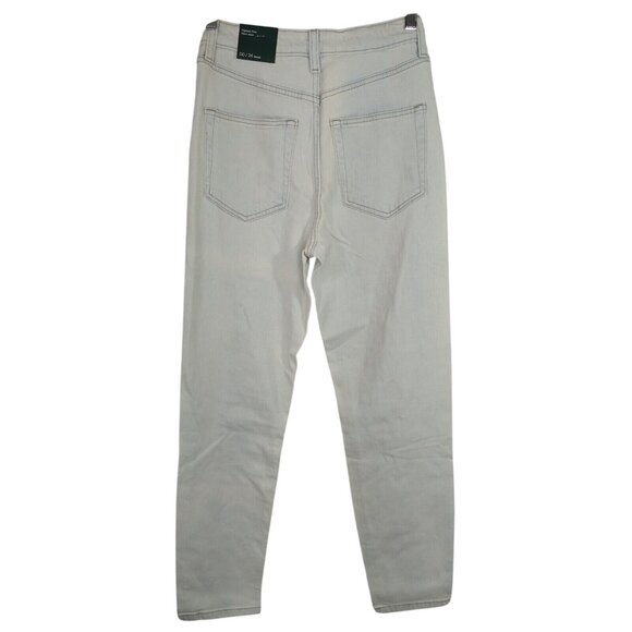 Wild Fable Highest Rise Mom Jean Ripped Jeans Women Size 00 24 Light Acid Wash - Picture 5 of 8